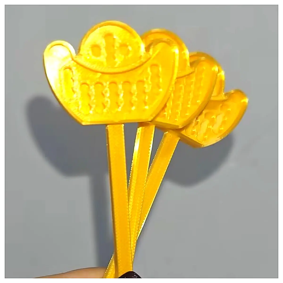 Jin Yuan Bao Puzzle Bean Spoons Lucky Bean Spoons Kids Toy Educational Toys Fun Assembly Develop Hand Eye Coordination Wholesale Retail