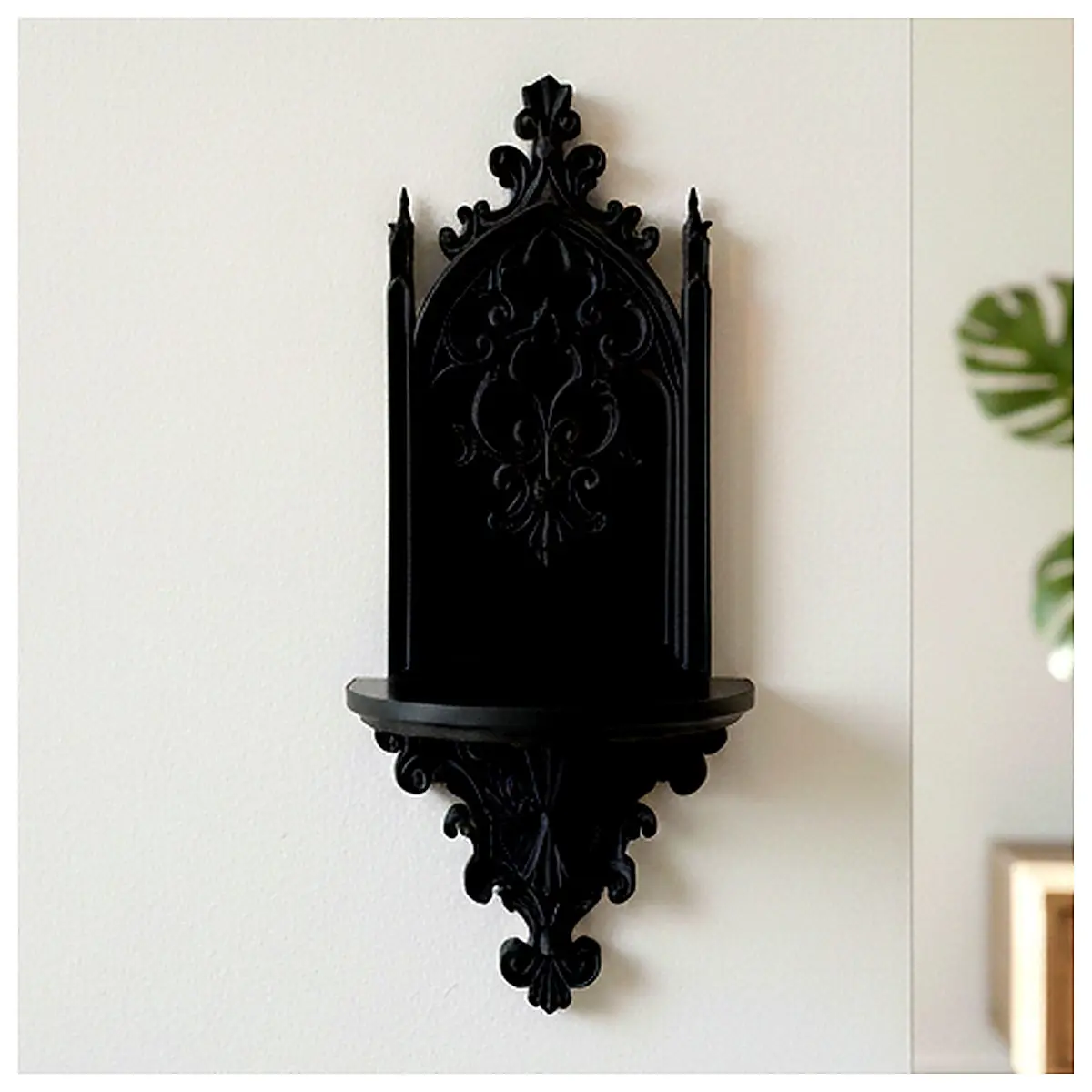 Gothic Arch Shelf Wall Decor Church Ornament Religious Reliquary Altar Decoration Religious Art