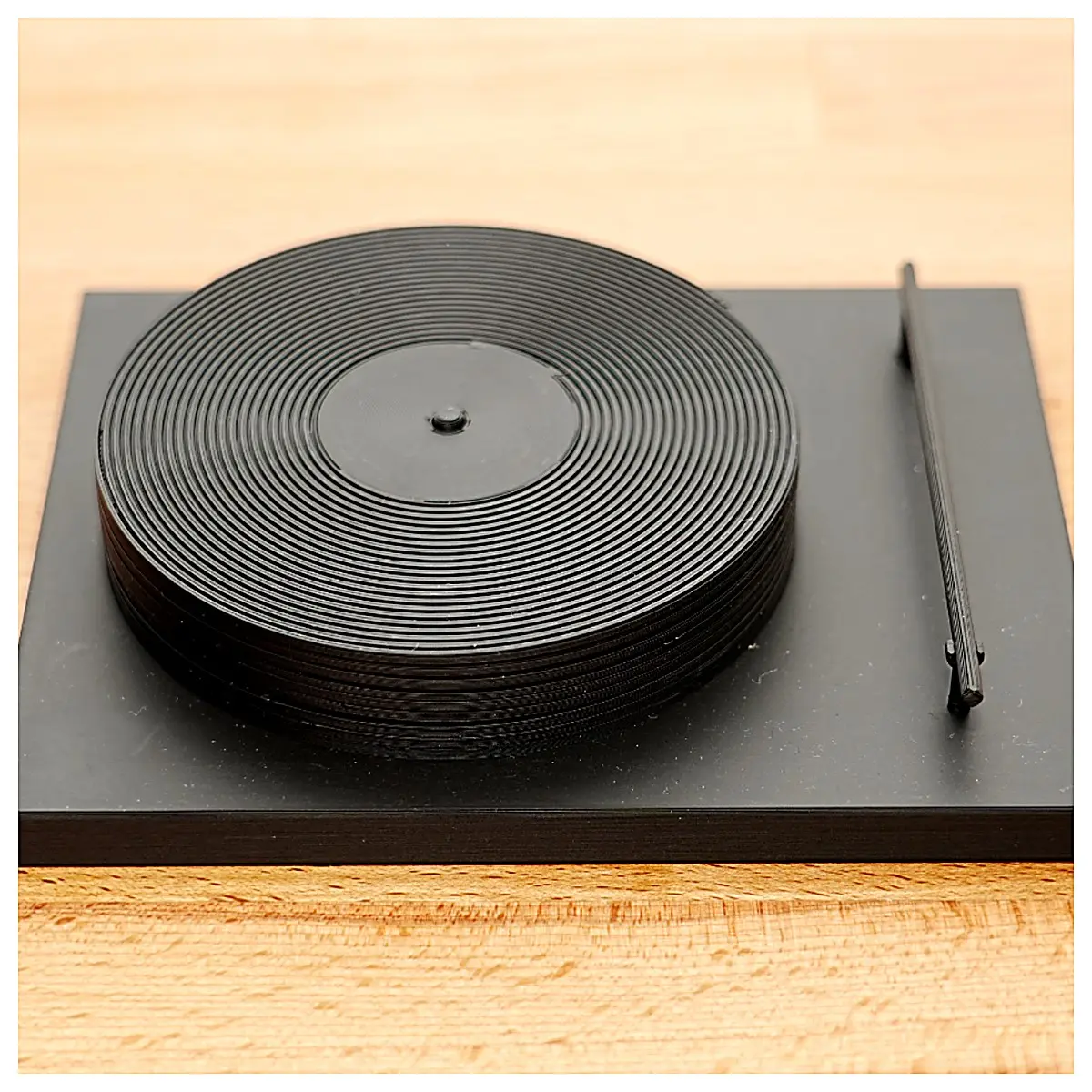 Vinyl Record Coaster Stand Turntable Collection Display Vinyl Decor Desktop Ornament Music Lover Gift Vinyl Accessories