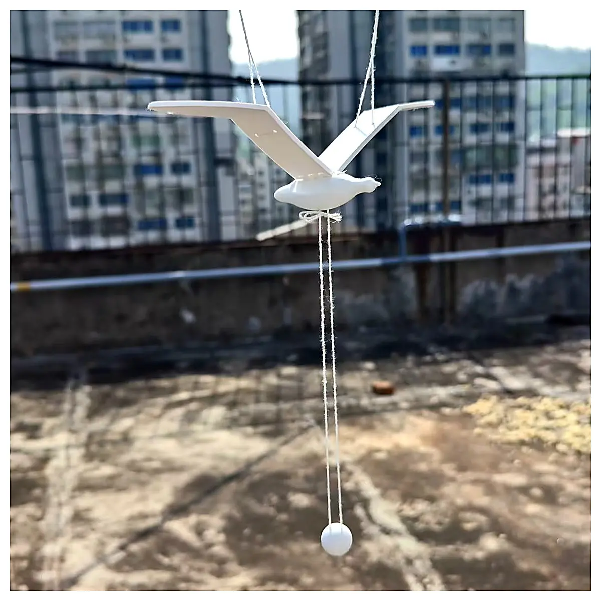 Flying Seagull Hanging Decoration Bird Toy Kids Bedhead Living Room Wall Decor Hanging Mobile Creative Home Ornament Bird Model