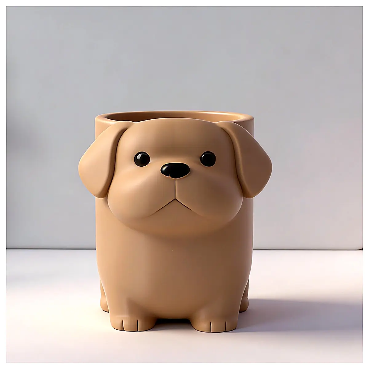 Cute Dog Pen Holder Desk Organizer Pet Decor Office Accessory Dog Toy Parts Adorable Novelty
