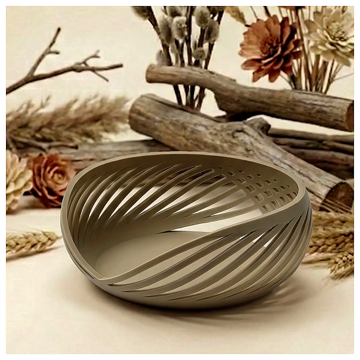 Bohemian Bowl Spiral Woven Decor Bowl Boho Bowl Woven Decoration Creative Home Accent Dining Tableware