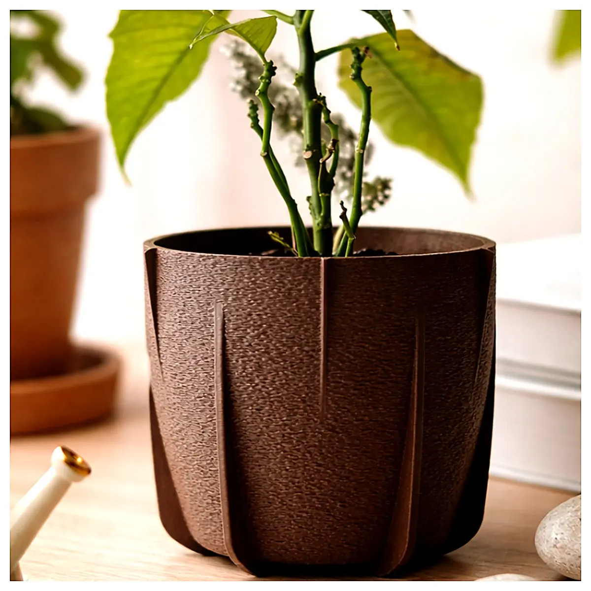 Modern Minimalist Flower Pot Ceramic Pot Simple Flower Pot Creative Flower Planter Indoor Flower Pot Decorative Planter Suitable for Various Plants