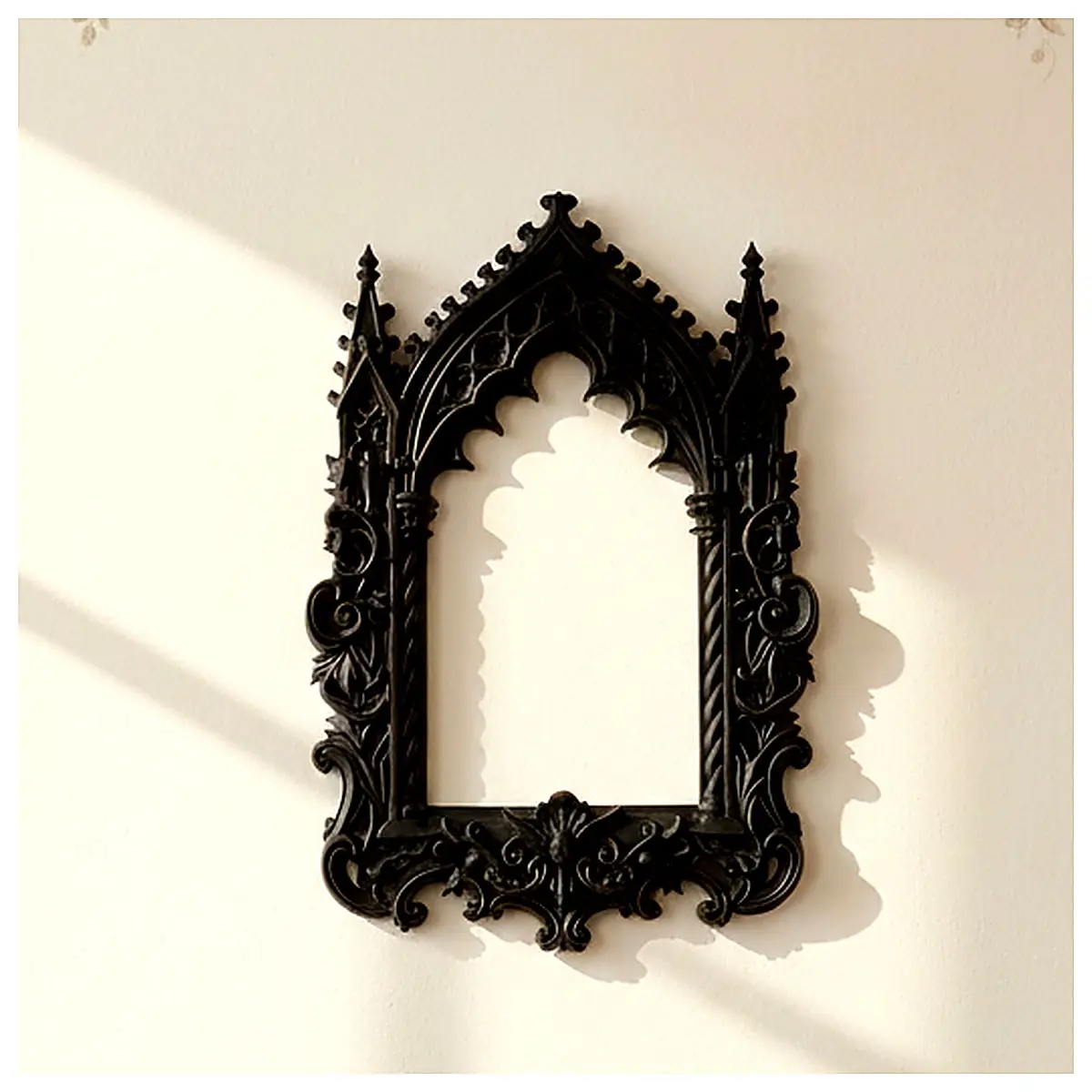 Gothic Mirror Frame Wall Niches Church Wall Art Religious Decor Wall Painting Religious Mural Wall Decoration