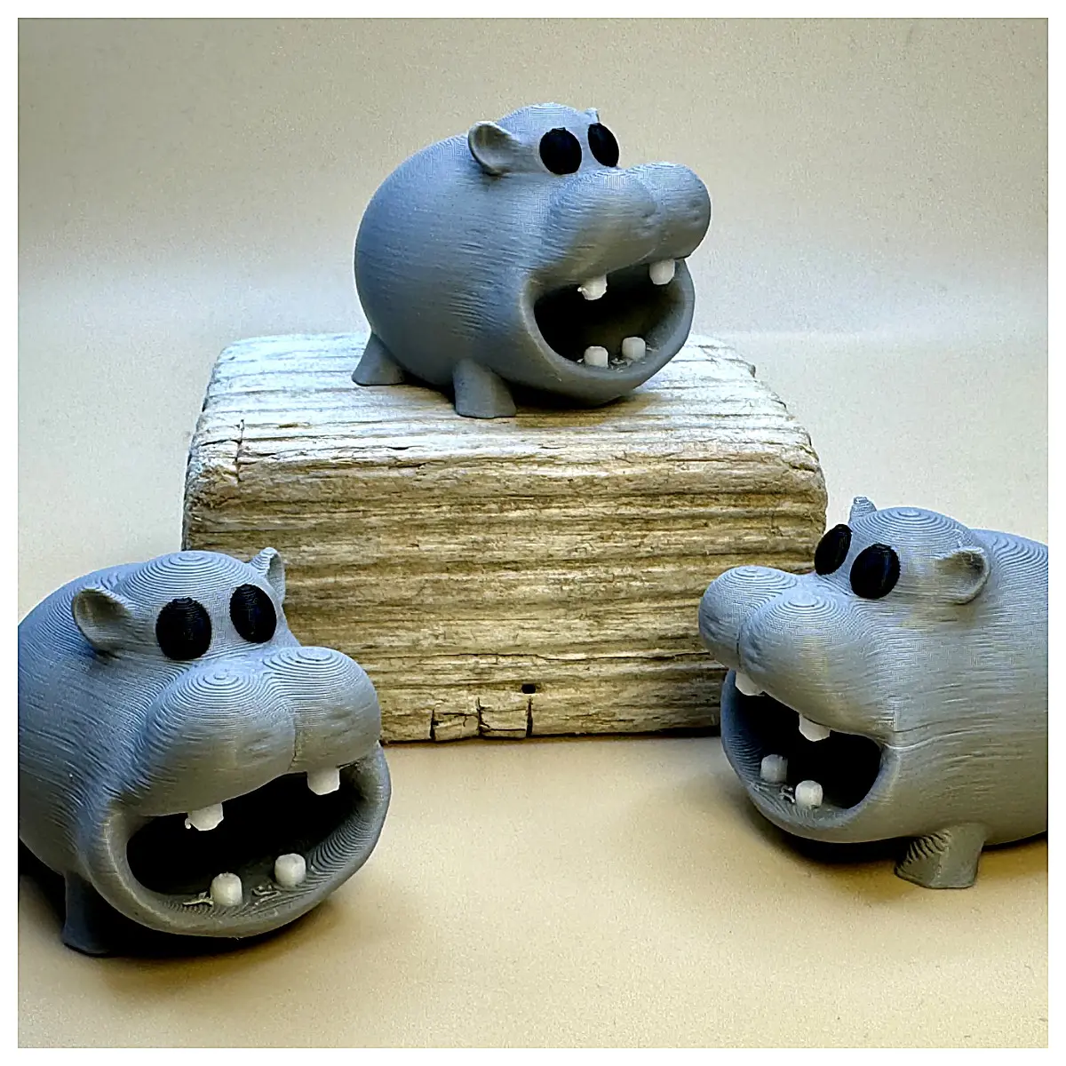 Cute Mini Hippo Toy Heavy Realistic Small Hippo Model Children s Birthday Gift Baby Plush Mini Hippo Accessories Educational Toy