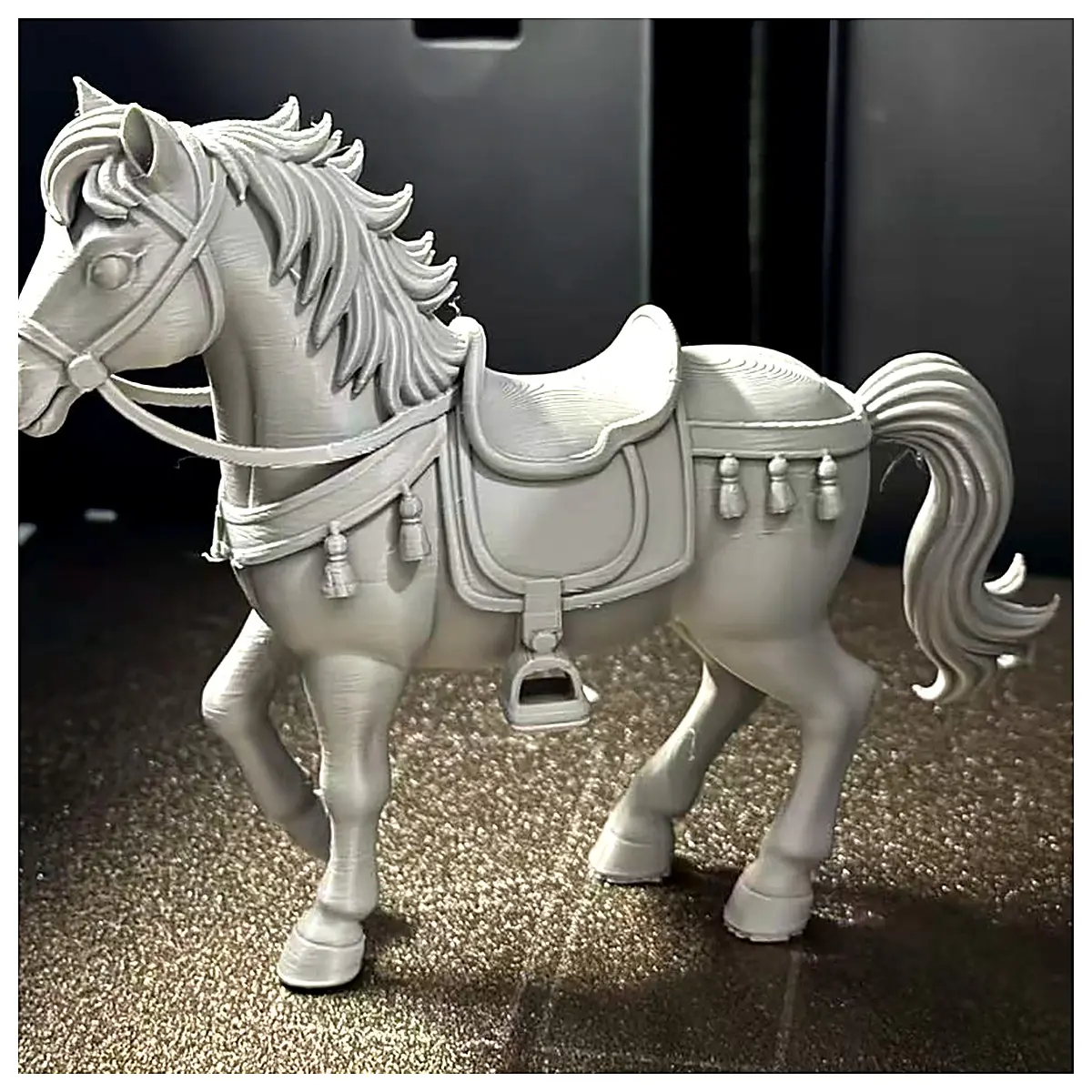 Ponny Figurine Horse Toy Model Decoration Kids Birthday Gift Scene Accessories Placement Accessories Horse Figurine