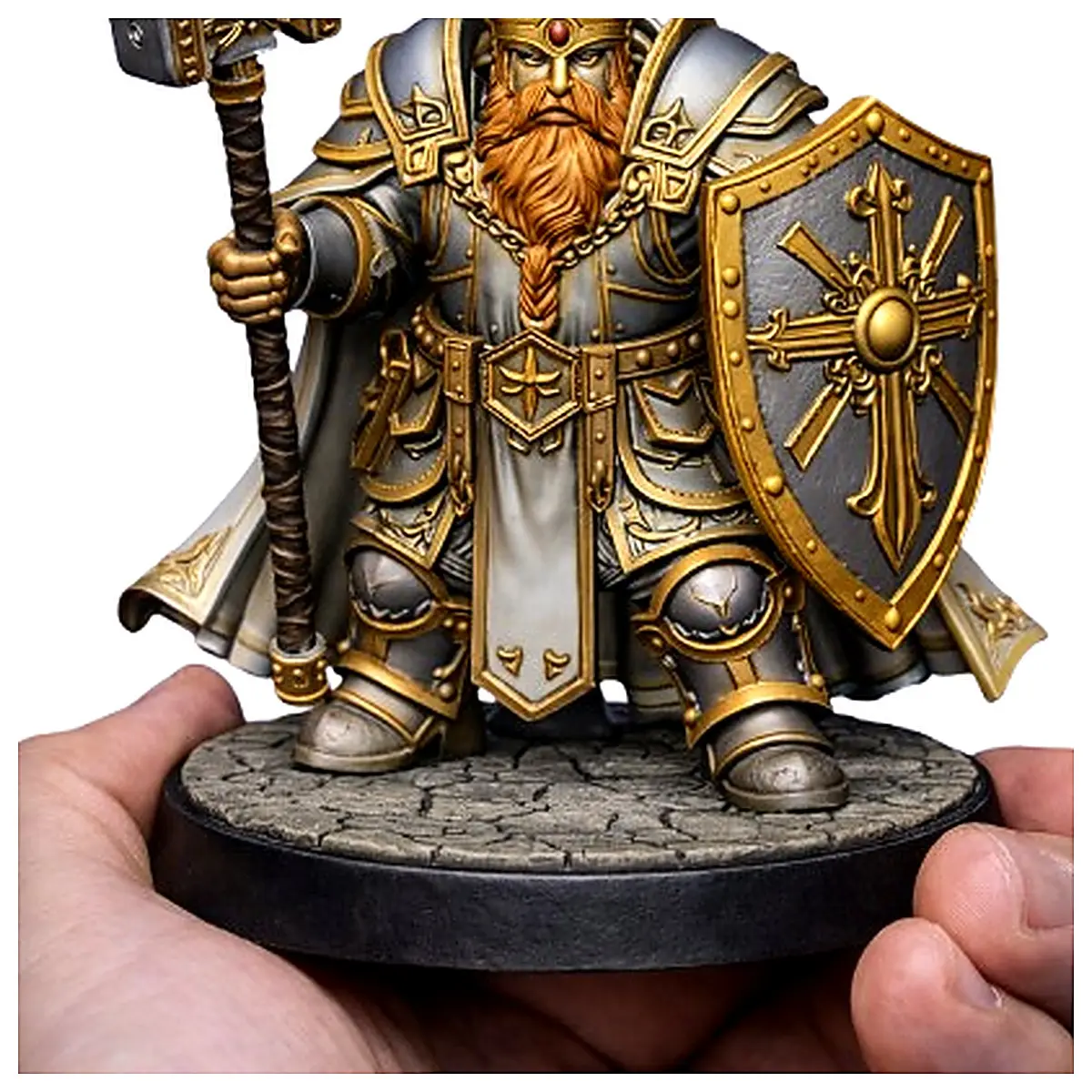 Mini Dwarf Knight Model Toy Collectible Figure Desktop Decoration Character Model Scene Display Hero Collection