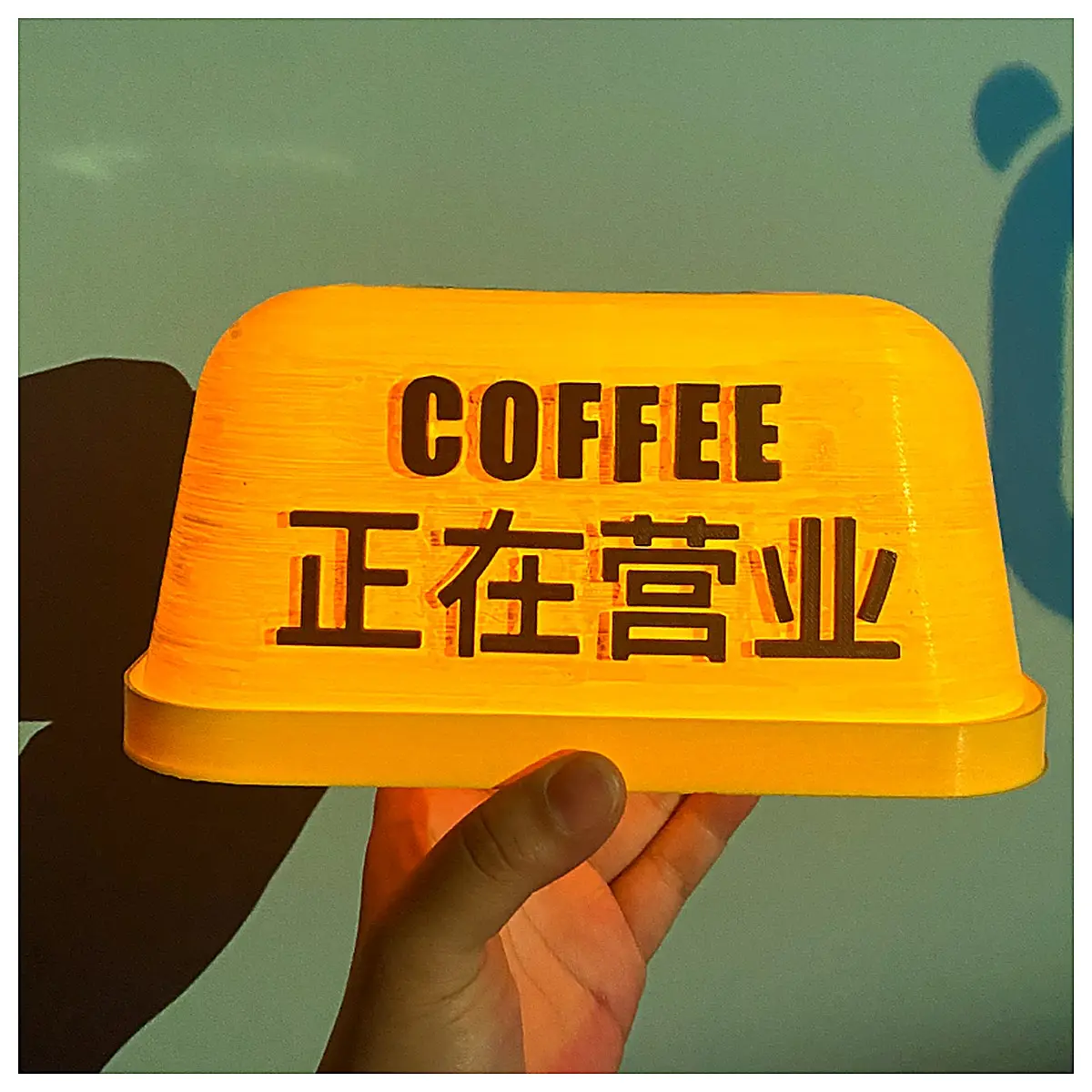 Shop Sign Solar Outdoor Signage Store Lighting Automatic Sensor Energy Saving Commercial Decoration