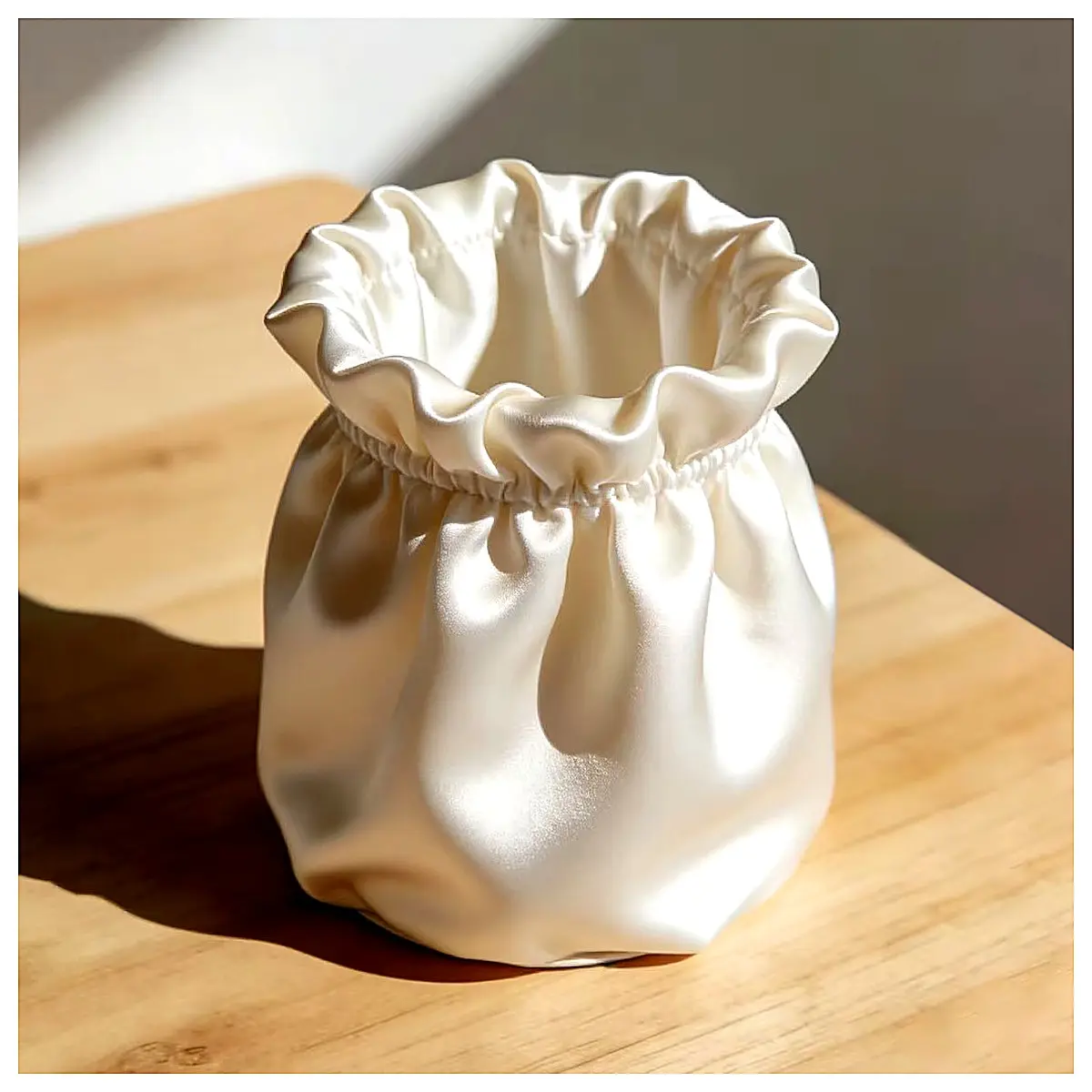 Satin Storage Bag Sweet Silk Pouch Organizer Storage Box Home Storage Textile Storage Soft Bag Space Organizer