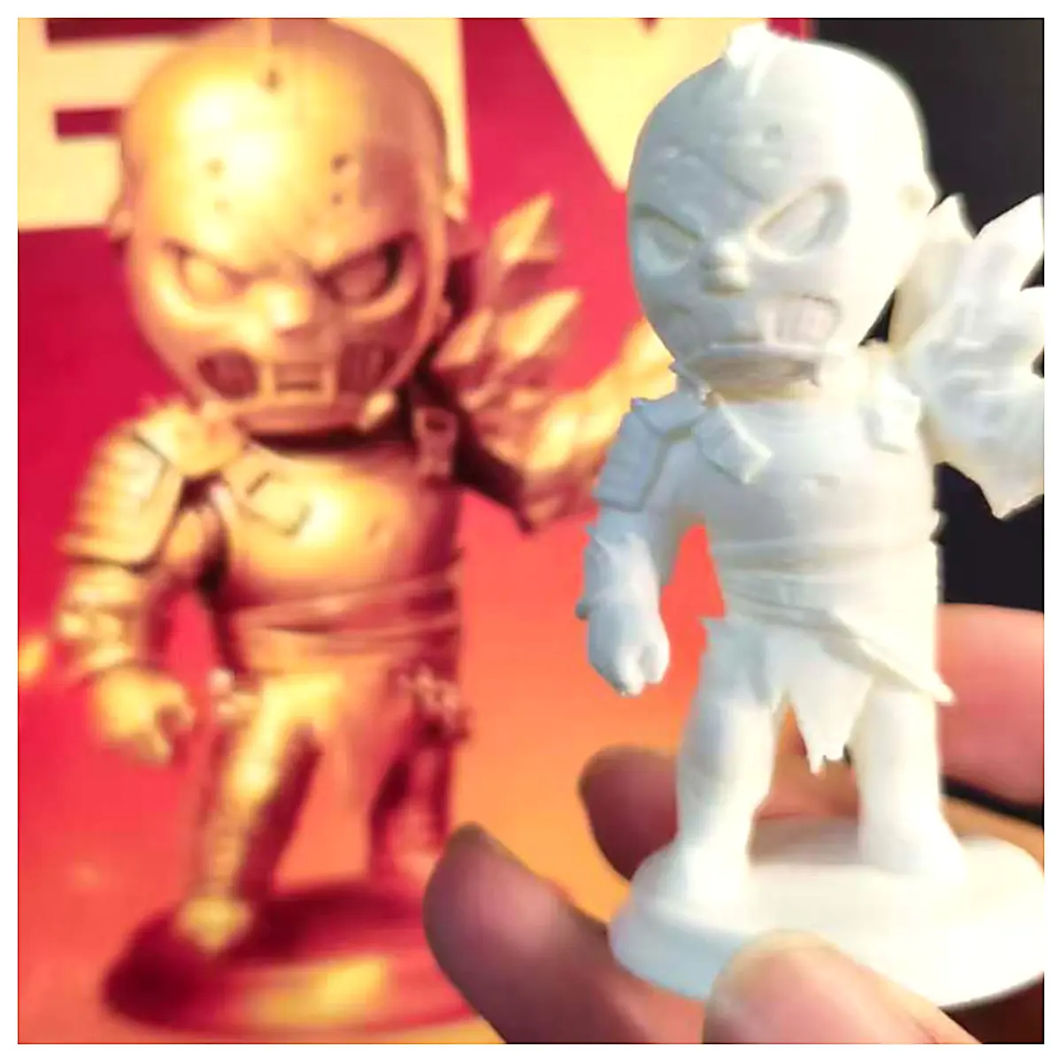 Peace Elite Metro Escape Frenzy Pillar Boss Golden Blind Box Figure Display Model Collection Game Accessory