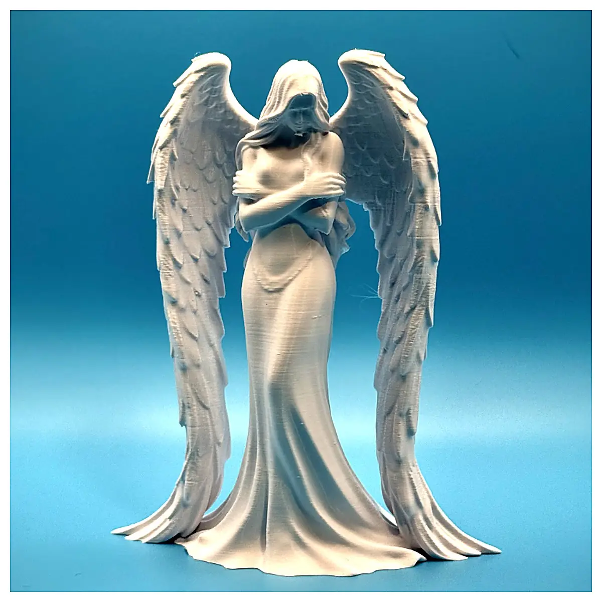 Angel Sculpture Shy Elegant Art Statue Model Decoration Ornament Figure Display Scene Gift Collection