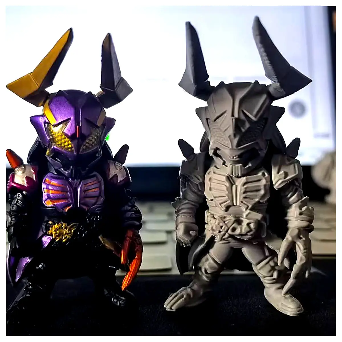 Masked Rider Banjo Fury Zombie Form Box Egg Figure Food Toy Collection Model