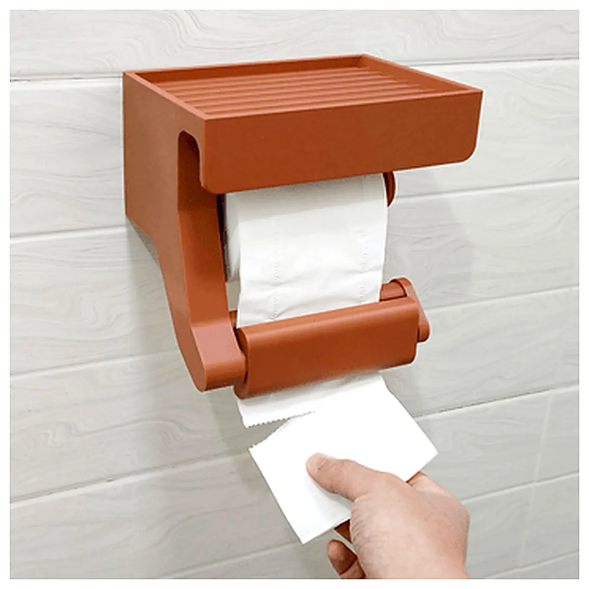 Single Hand Paper Cutter Assembly Roll Paper Holder Automatic Cut Paper Toilet Paper Stand Easy Install No Support Paper Cutting Tool