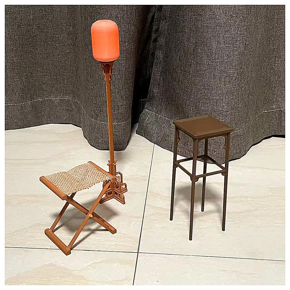 Song Huizong Listening to Qin Scroll Foot Fragrance Table Antique Furniture Decoration Art Collectible Indoor Decor Zen Aesthetic