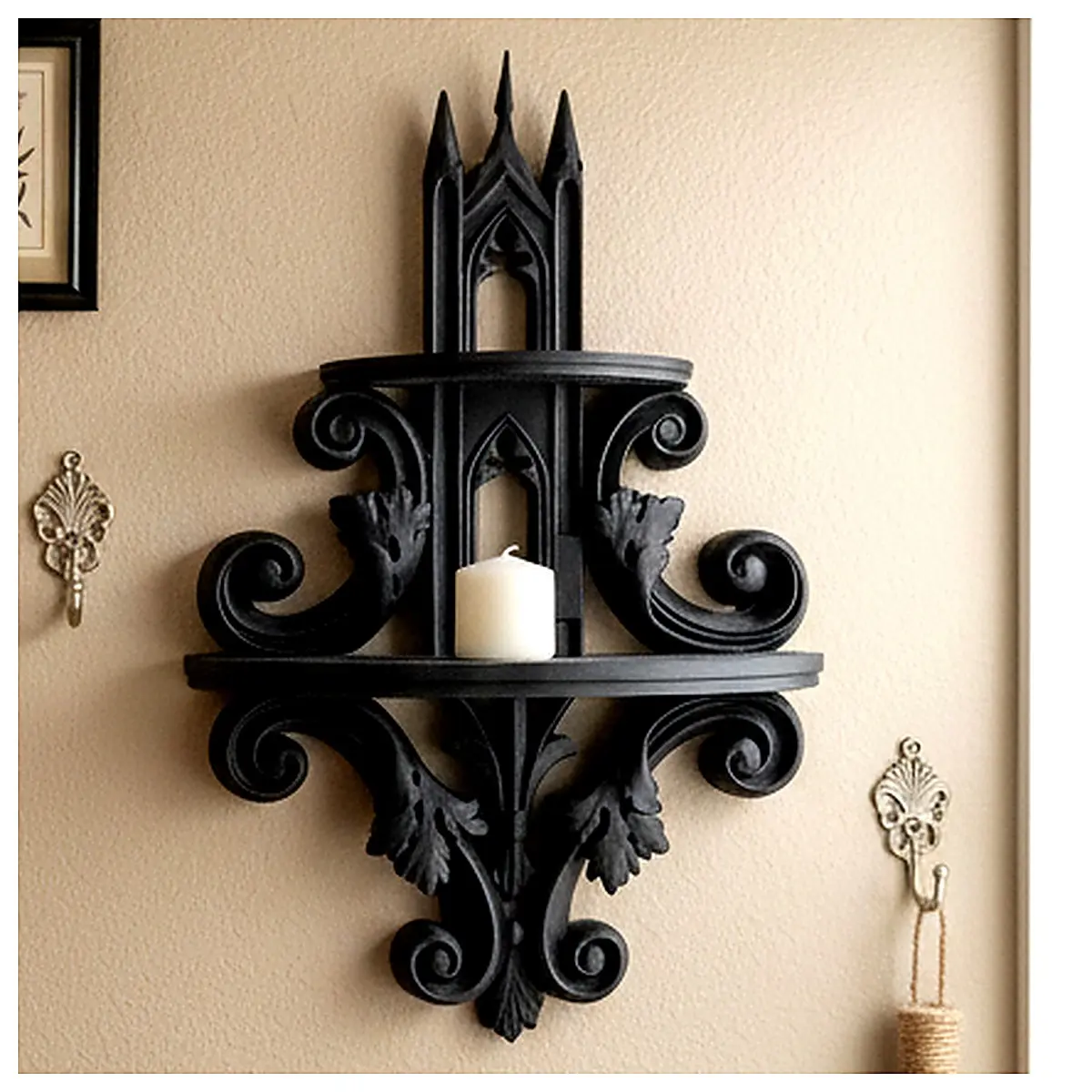 Gothic Arched Shelf Church Niche Display Cathedral Decor Archway Shelf Sacred Space Accessories Religious Items