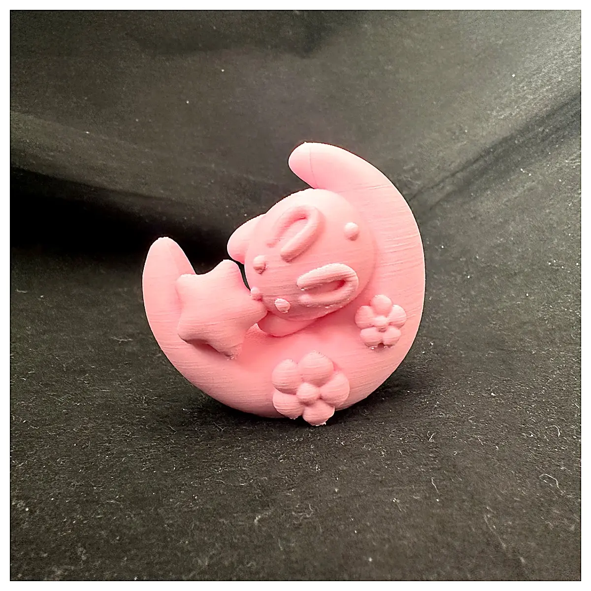 Moon Rabbit Figurine Ceramic Animal Decor Desktop Ornament Gift Idea Bedroom Decoration Creative Home Accent