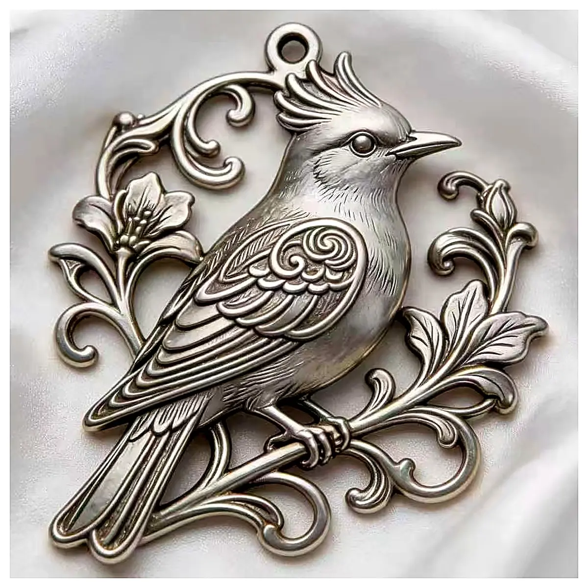 Feather Nest Spring Branch Pendant Realistic Feather Accessory Bird Charm Romantic Decoration Gift Ornament Decoration