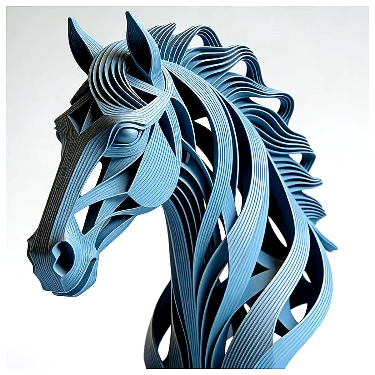 Horse Head Figurine Year of the Dragon Decoration Traditional Feng Shui Festive Gift Lucky Symbol Display Ornament