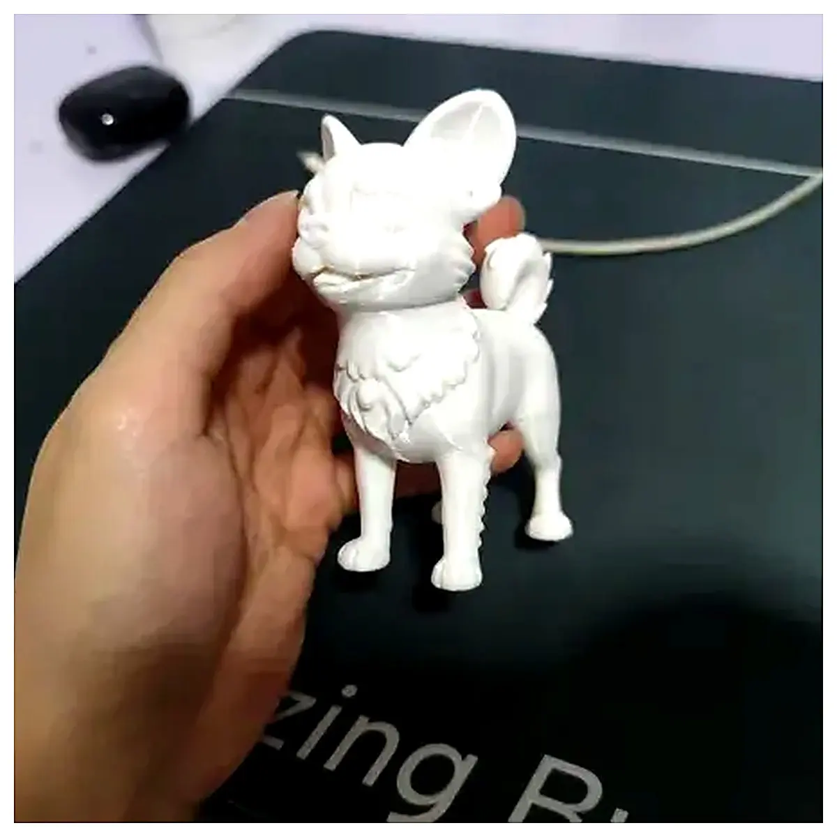 Chihuahua Model Toy Cute Dog Figurine Pet Model Mini Dog Plush Chihuahua Collectible Desktop Decoration Gift Pet Lover