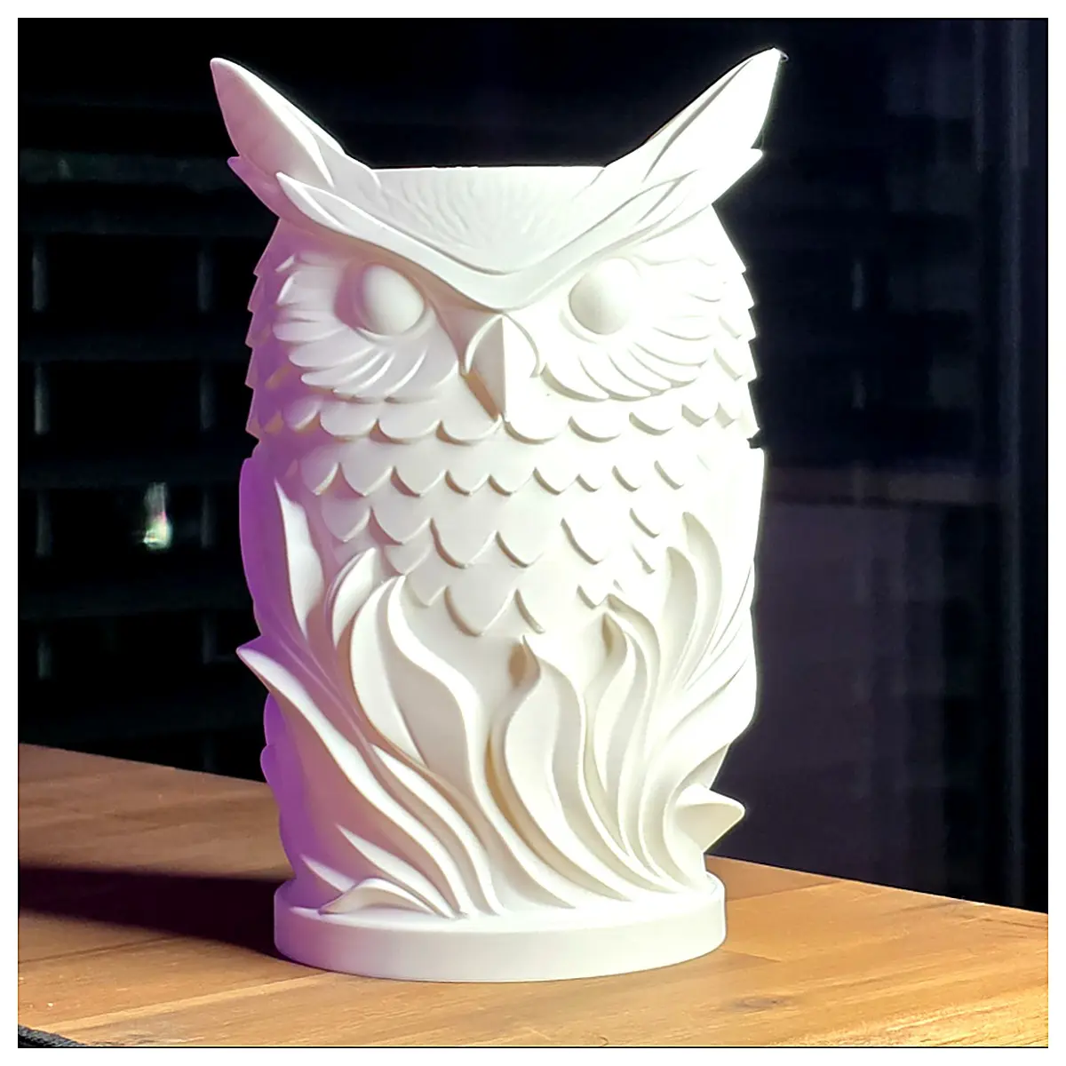 Owl Ceramic Vase Decorative Figurine Bird Shaped Ornament Living Room Study Decoration Creative Home Gift Bird Collection