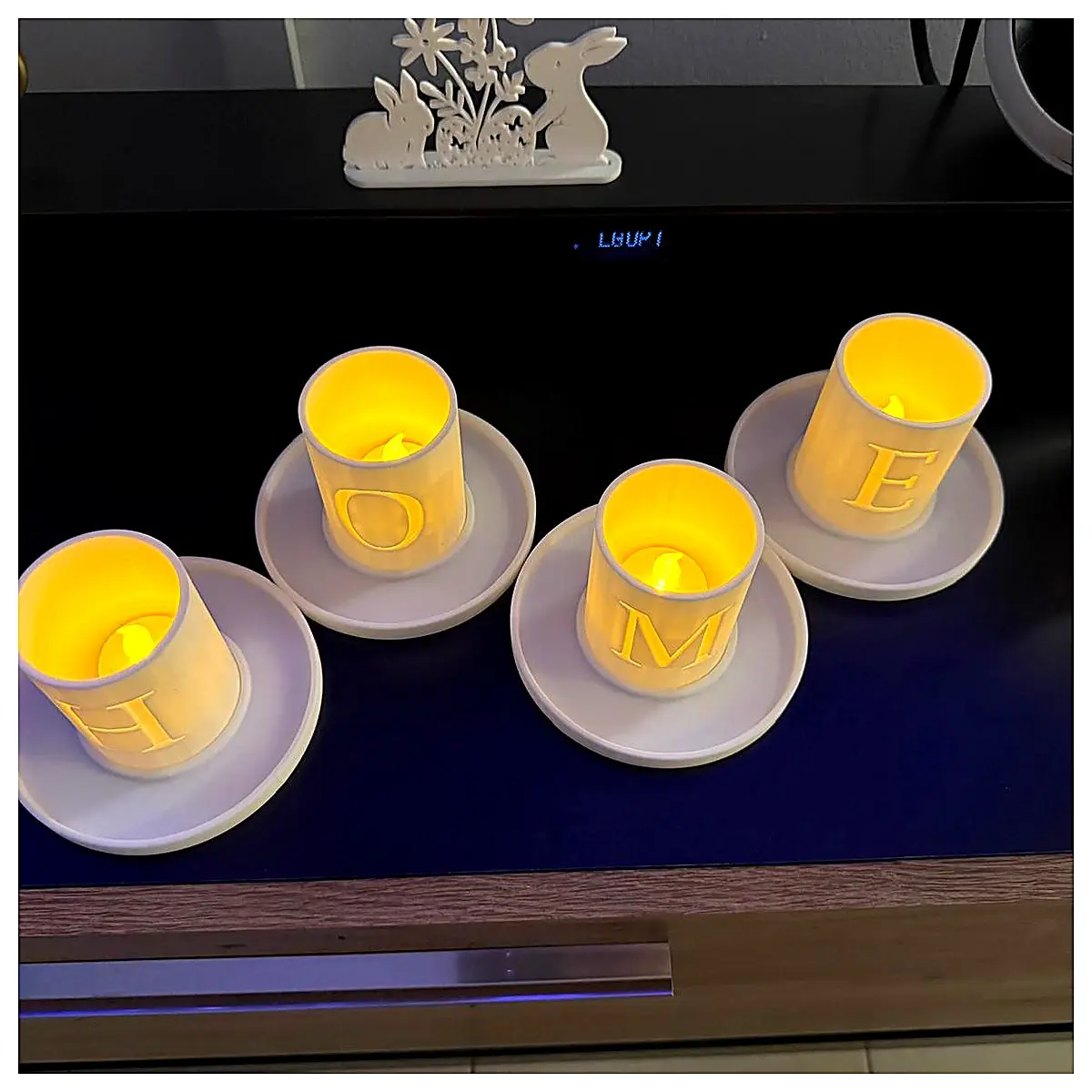 HOME Letter Tea Holder Decoration Zen Candle Holder Indoor D cor Tea Room Accessories Create Peaceful Atmosphere