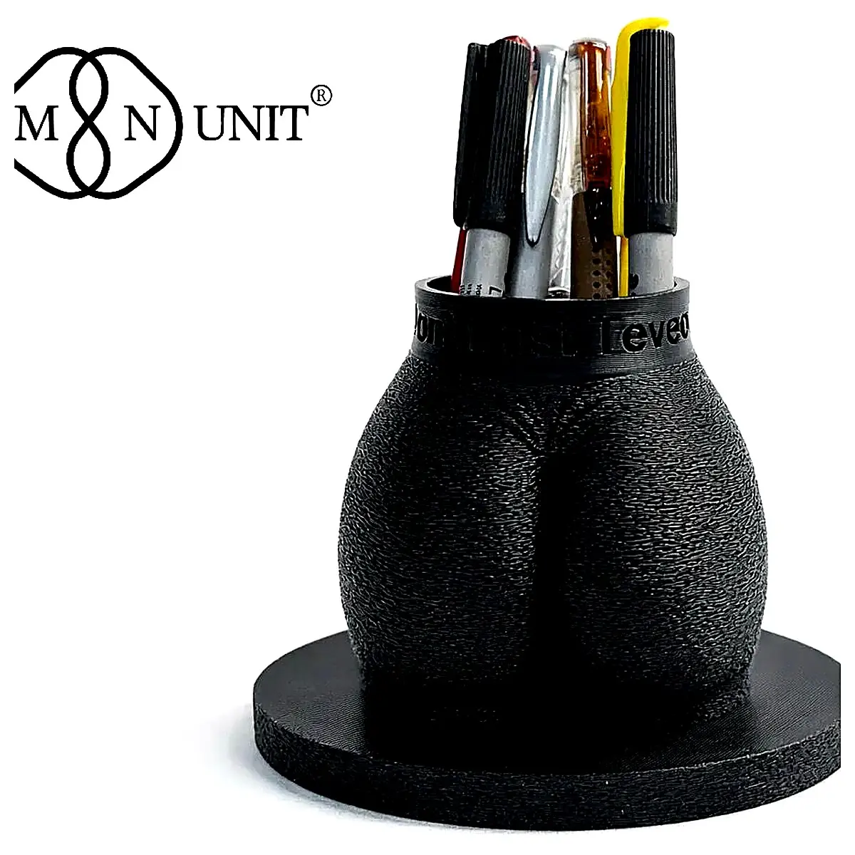 Modern Curved Pen Holder Creative Desk Decor Pen Holder Multi functional Office Study Pen Tube Box