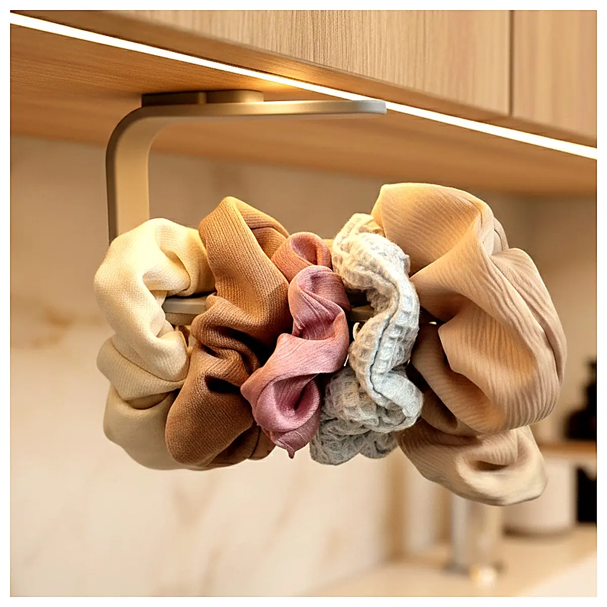 Space Saving Cabinet Hooks Wall Mounted Shelves Kitchen Bathroom Storage Hangers Hanging Organizer Storage Solutions