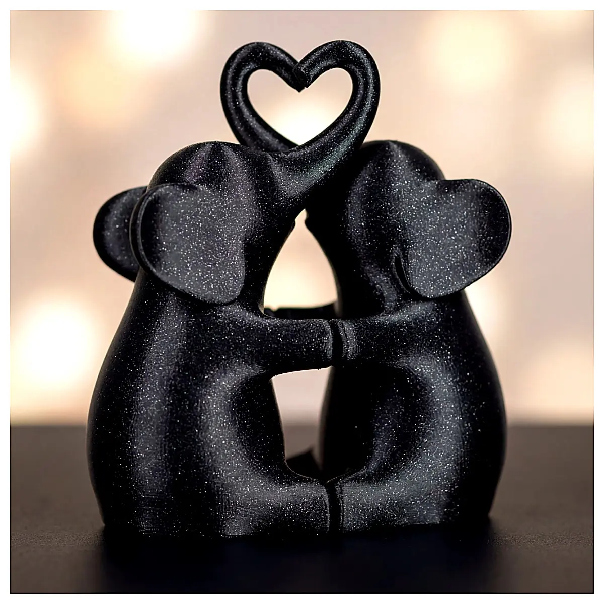 Cute Love Elephant Plush Toy Valentine s Day Gift Realistic Small Elephant Souvenir Girlfriend Partner Festive Decoration