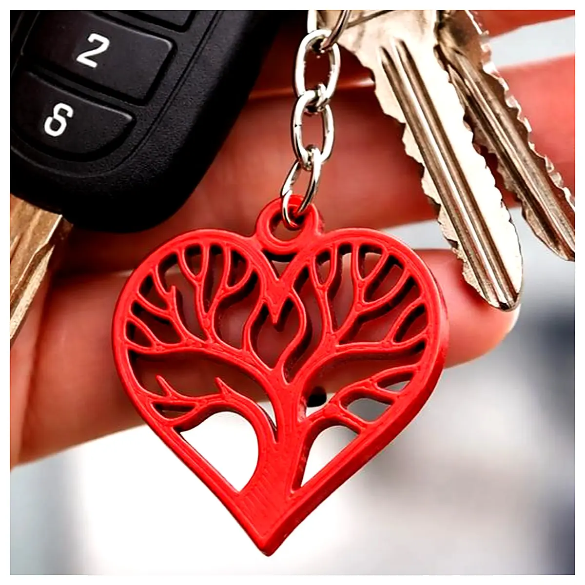 Shaped Keychain Love Gift Charm Keyring Accessory Romantic Decoration Pendant for Gifts Everyday Use