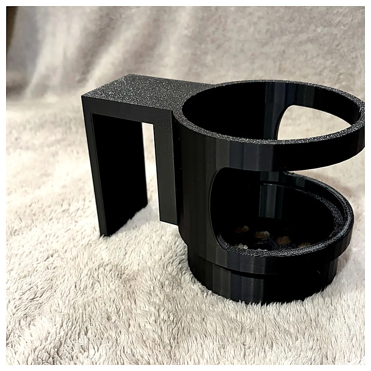Water Bottle Holder Stand Robust Support for 2x Wood Water Bottle Rack Desktop Stabilizer Sports Bottle Holder Easy Installation