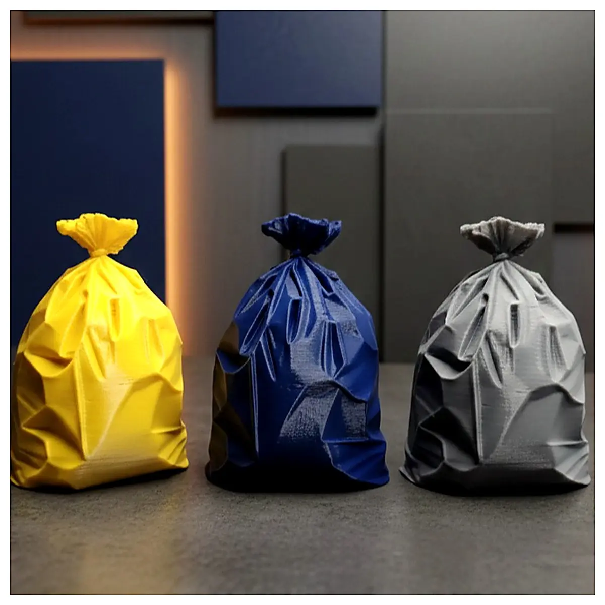 Miniature Scene Decoration Trash Bag Model Small Toy Prop Desk Decoration Scene Accessories Miniature Scene Parts