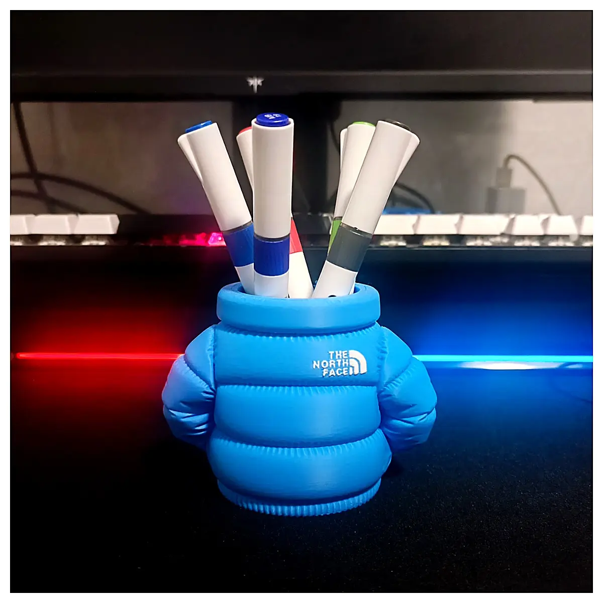 North Face Puffer Jacket Stand Phone Stand Support Holder Desktop Accessory Mobile Phone Holder Desk Stand