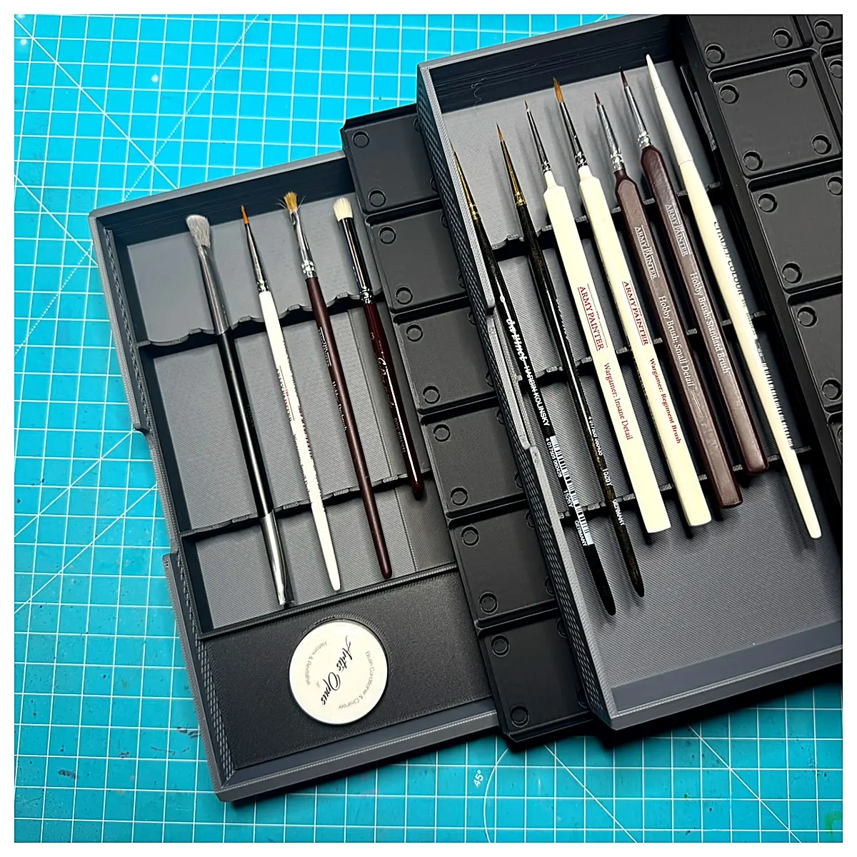 Paint Brush Organizer Drawer Storage Box Pen Holder Art Supplies Brush Set Organizer Drawer Accessories Desk Storage