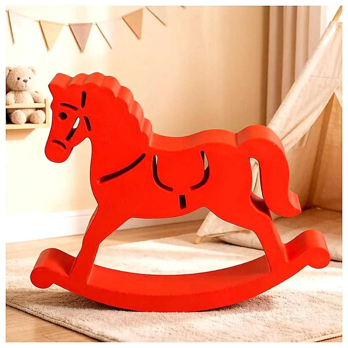 Yoyo Little Horse Lu Baby Soother Toy Rocking Horse Toddler Gift Interactive Playtime Wobbling Animal Ride Toy Infant Toys