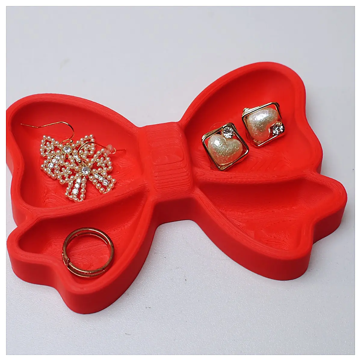 Multi Compartment Jewelry Organizer Box Desktop Storage Tray Her Wife Girlfriend Best Friend Present Decorative Storage