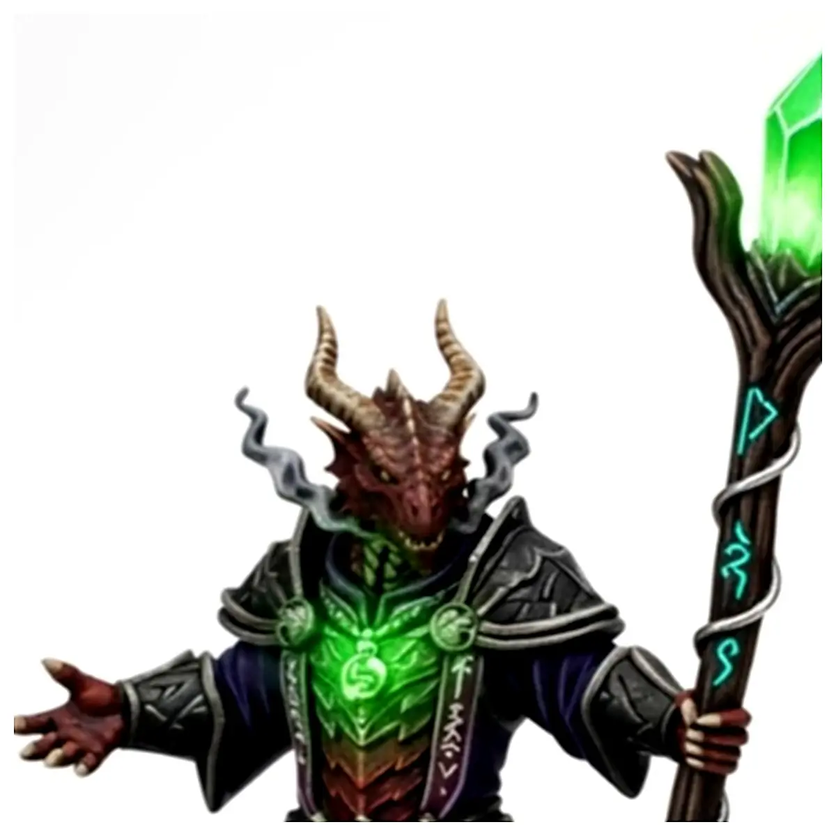 Dragon Druid Support 40mm Dragon Accessories Miniature Parts RPG Props Tabletop Gaming Dragon Model Support