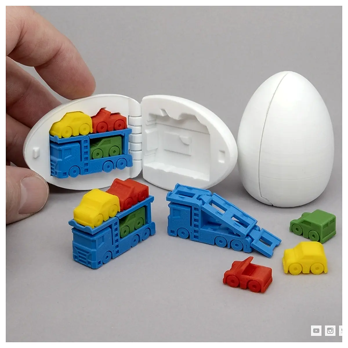 Surprise Egg 7 Mini Vehicle Box Auto Parts Transport Vehicle Accessories Car Shipping Auto Parts Transport