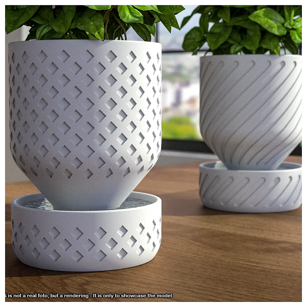 Self Watering Planter Smart Pot Automatic Watering System Plant Pots Flower Planters Irrigation Device Indoor Garden Green Plants Smart Irrigation