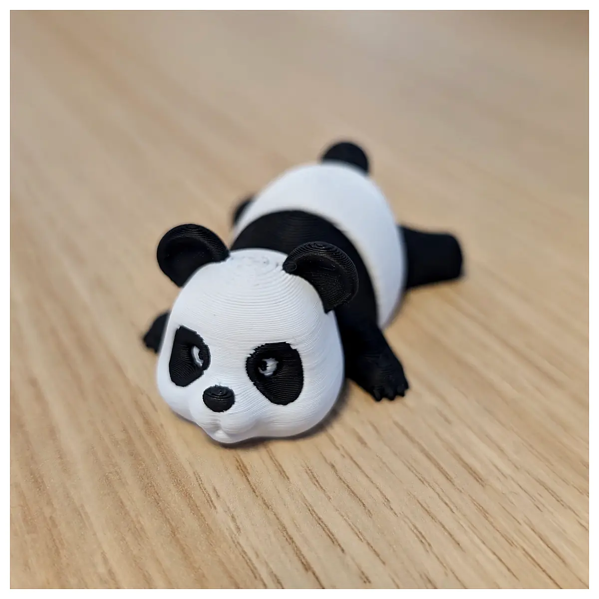 Panda Keychain Movable Joint Figurine Cute Collectible Fun Desk Decor Animal Lovers Toy Figure