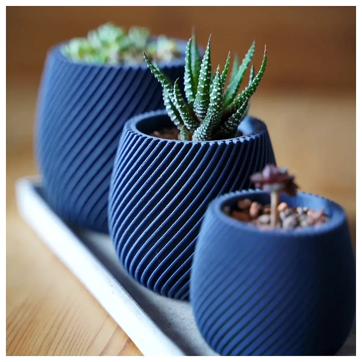 Modern Spiral Flower Pot Creative Rotating Planter Succulent Planter Potted Plant Indoor Garden Decoration Suitable for Various Plants