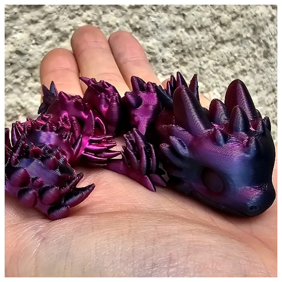 Moving Mini Baby Dragon Toys Action Figures Collectible Models Character Toys Plush Educational Toys
