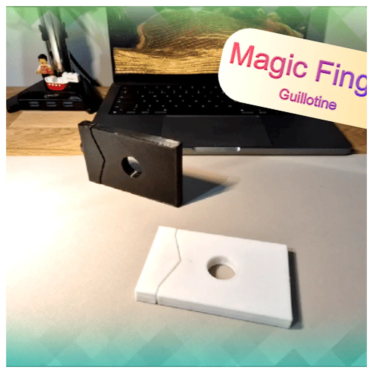 Magic Finger Guillotine Model Horror Toy Prop Creepy Simulation Experiment Collection Dark Arts