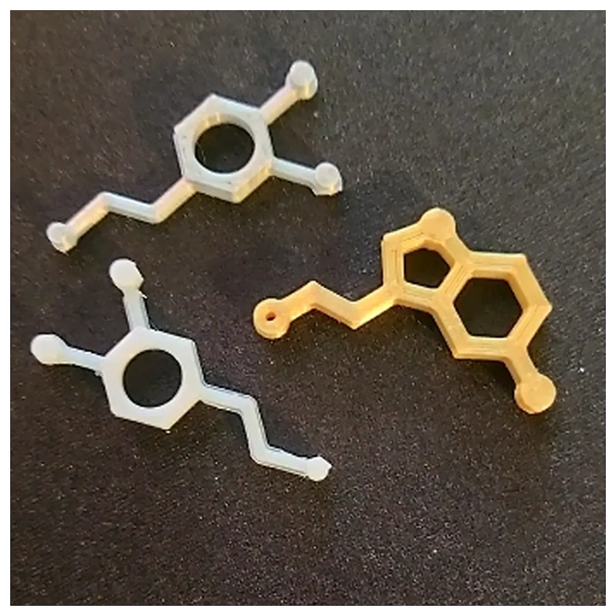 Dopamine Serotonin Earrings Neuro Regulation Earring Mood Enhancement Brain Chemicals Nervous System Improvement