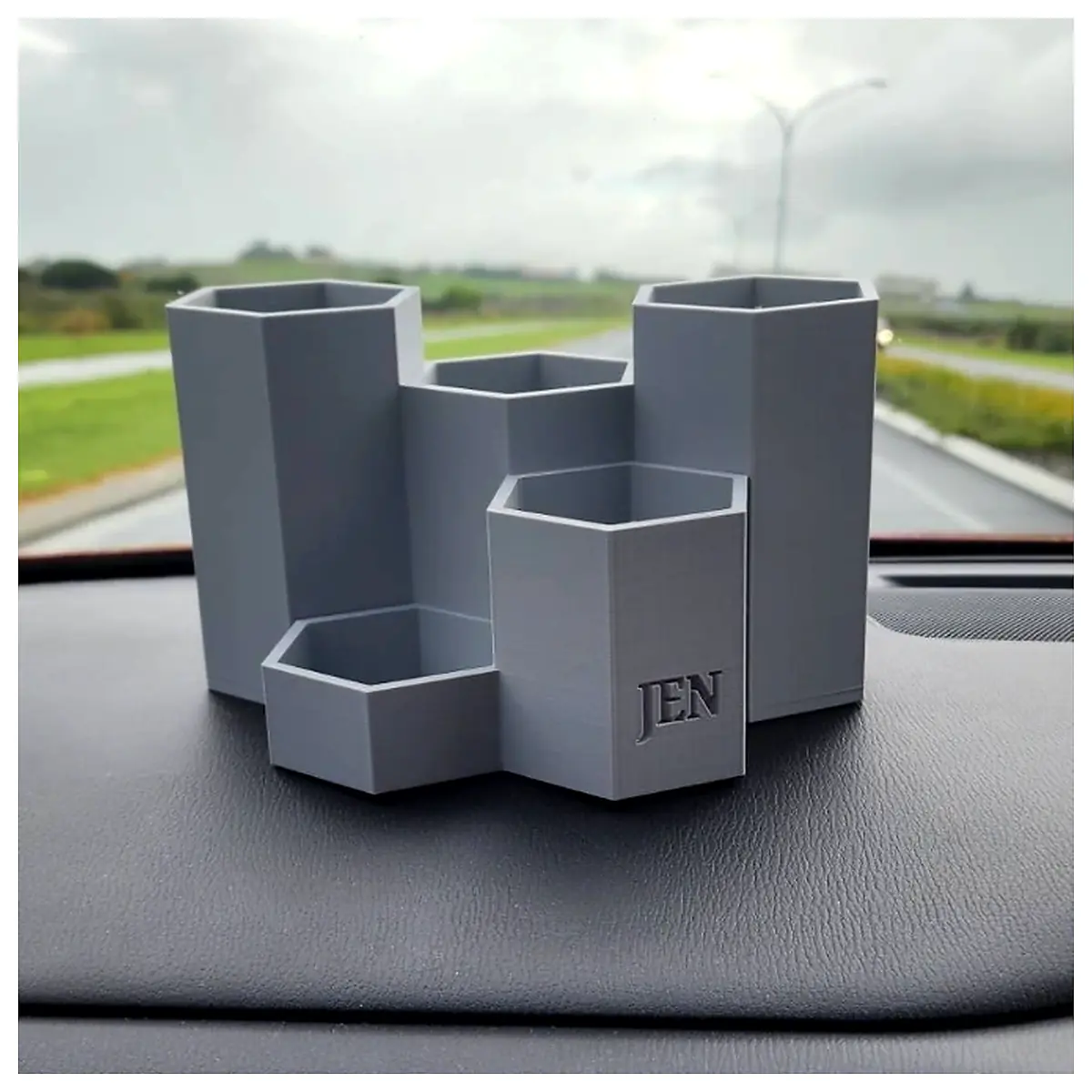 Pen Holder Creative Portable Pen Case Phone Stand Grip Holder Desktop Storage Box Student Backpack Accessories Pen Case
