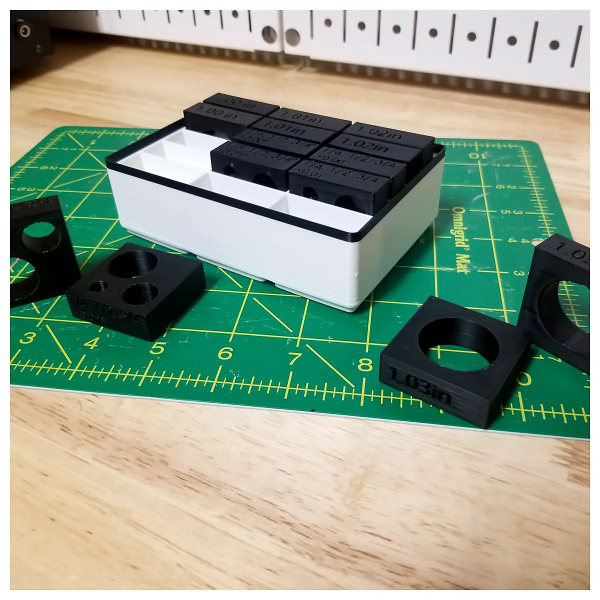 Gridfinity Hole Gauge Block Accessories Measurement Tool Template Jig Assembly Parts Precision Layout Solution