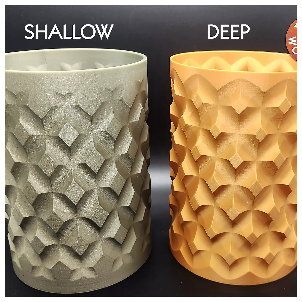 Reverse Rhomboid Wrinkle Spiral Vase Shallow Deep Decorative Vase Modern Home Accent Creative Floral Gift