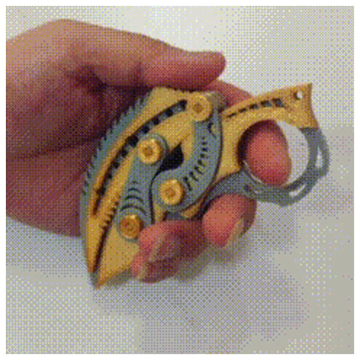 Blade Printing White Black Split Pieces Parts Repair Maintenance Blade Edges