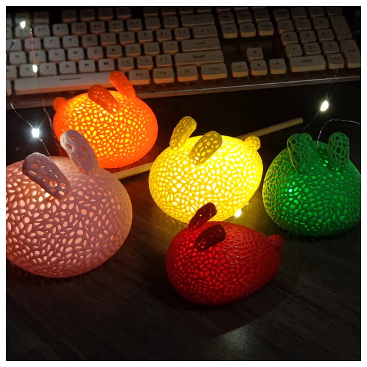 Small Rabbit Lantern Decoration Festival Gift Party Decor Rabbit Toy Indoor Lantern Children s Birthday Gift