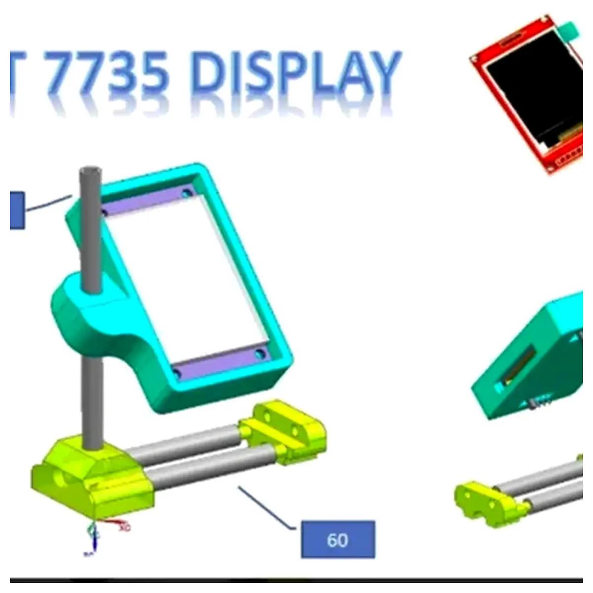 Arduino Display Case Compatible with ST7735 Module Screen Housing Electronics Parts Accessories