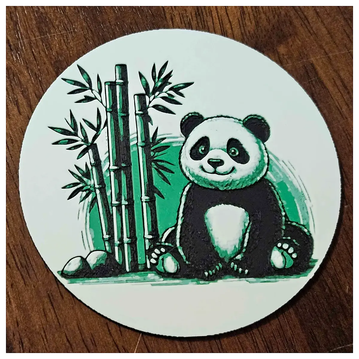 Cute Panda Coasters Ceramic Desktop Decoration Kitchen Table Mat Protector Creative Gift Pad Set